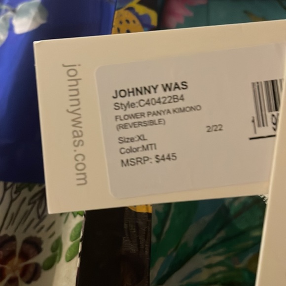 NWT/Johnny Was Gorgeous 100% Silk Flower Panya reversible Kimono w/ pockets.XL - Picture 7 of 17